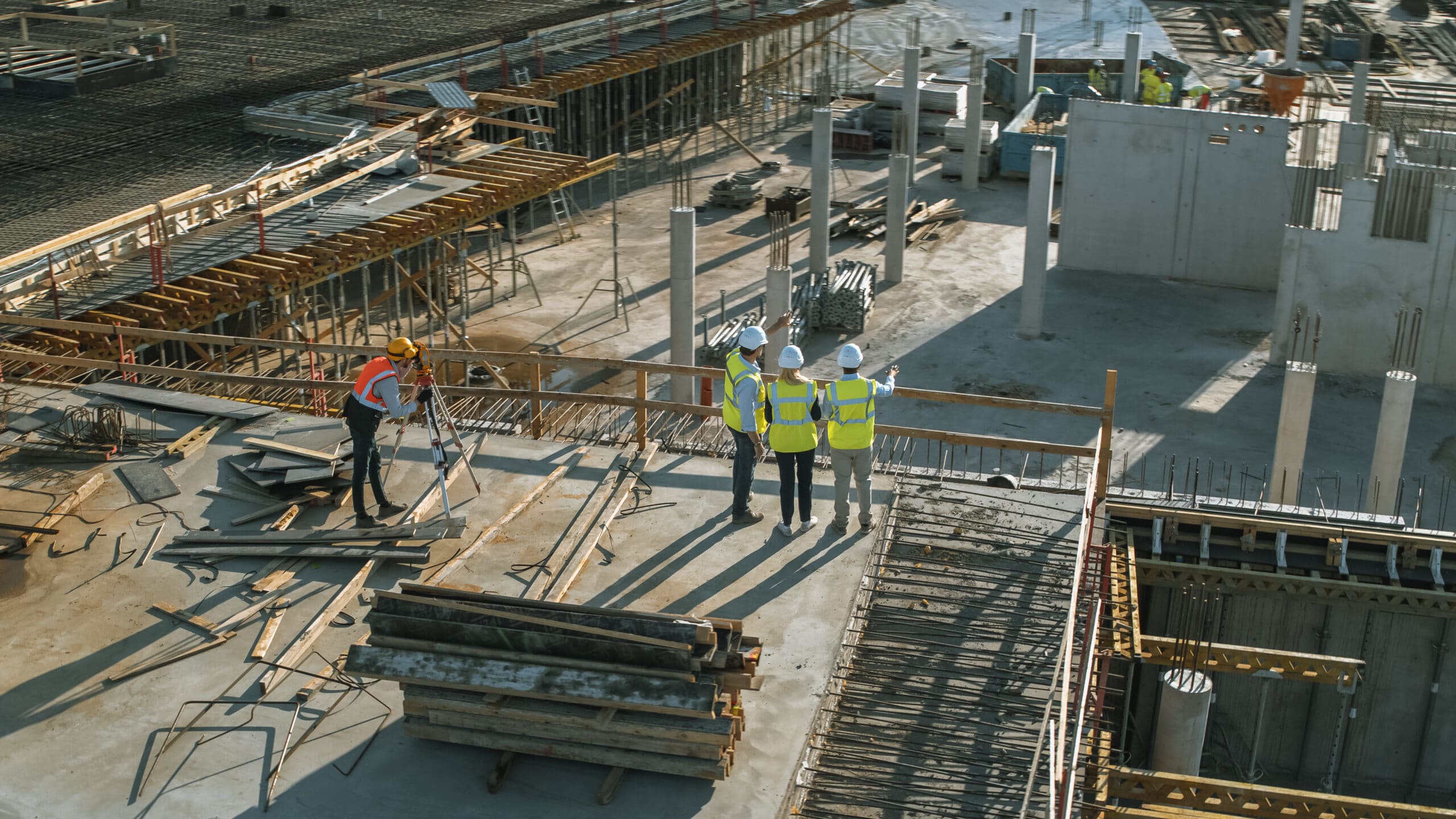 Aerial Shot of a New Constructions Development